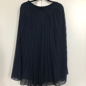 Uniqlo Blue Pleated Maxi Skirt
